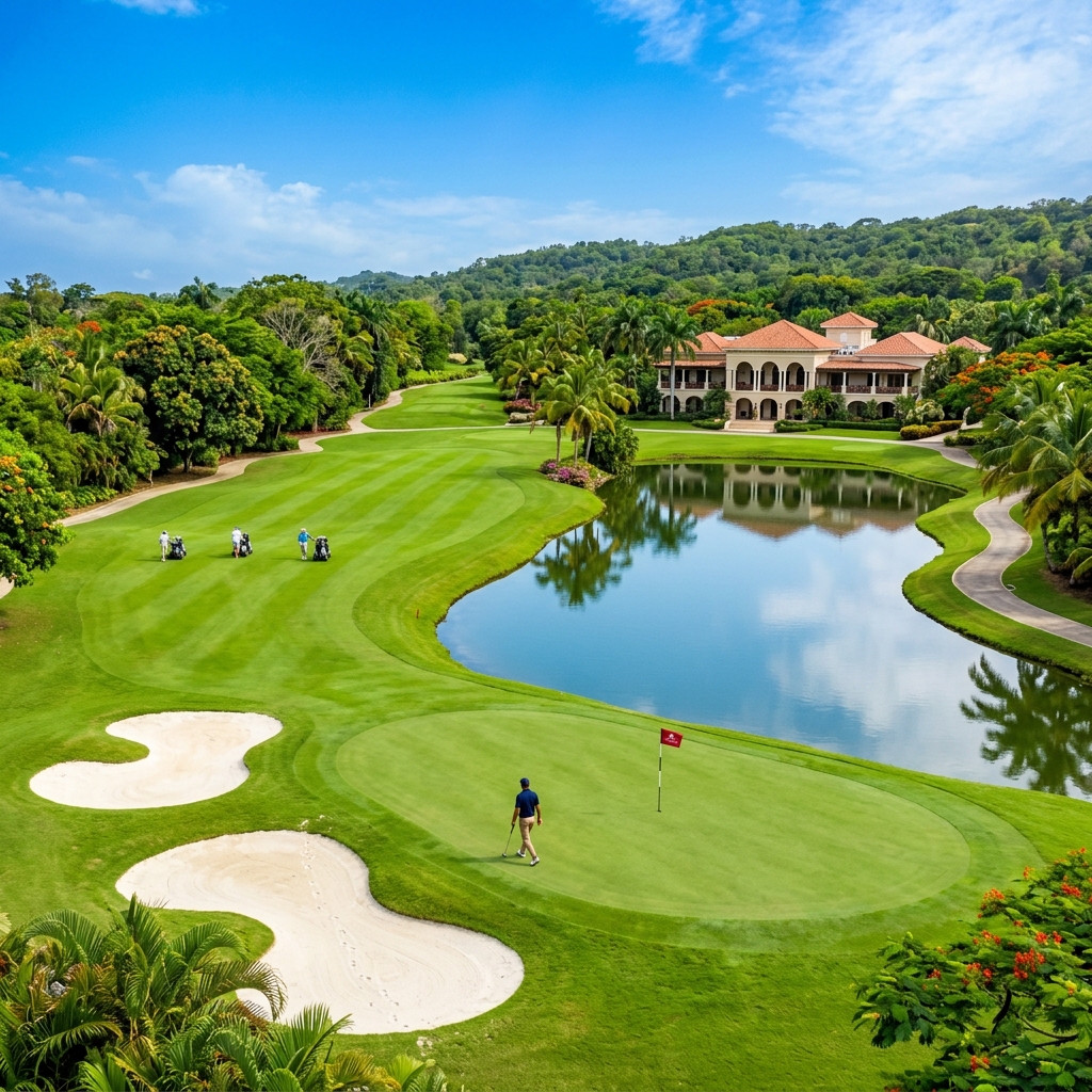 Fairway de Las Lagunas Golf Club en Santo Domingo